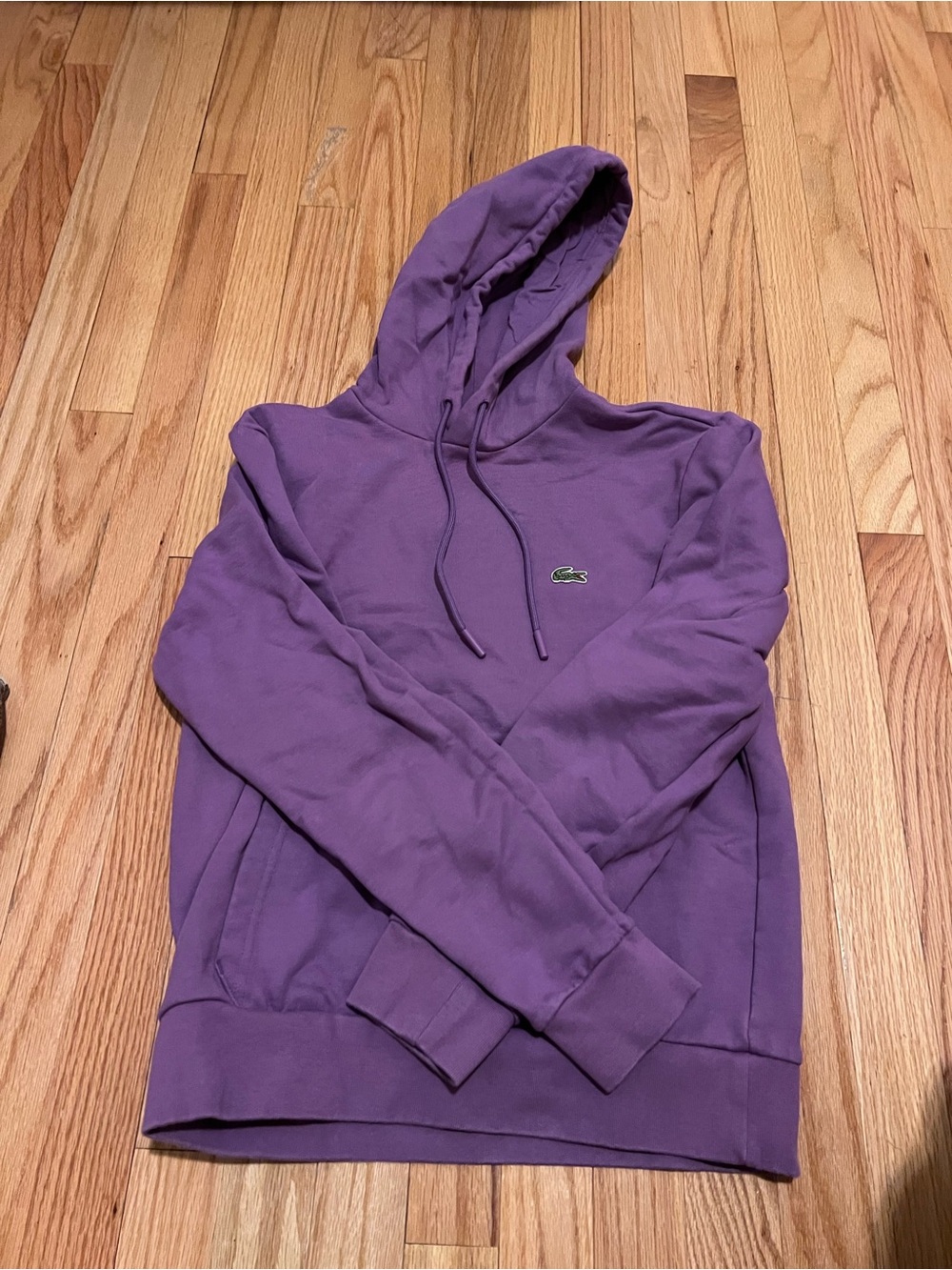 Lacoste Men's Purple Crewneck Hoodie